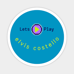 elvis costello pixel art Magnet